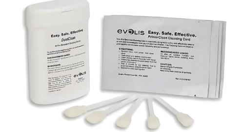 Printer cleaning kit with cleaning swabs and solution