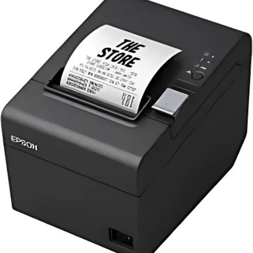 Receipt printer printing a store receipt