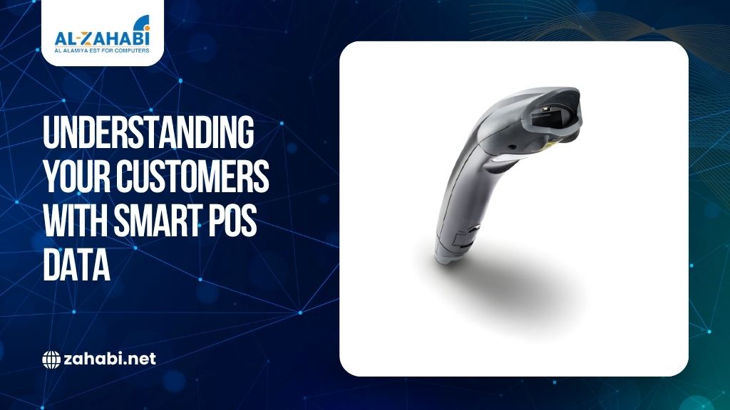 Barcode scanner being used to collect POS data and customer buying behavior insights in Kuwait.