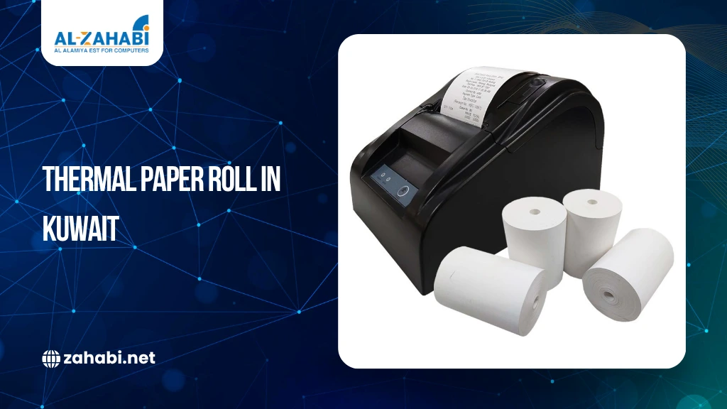 Thermal paper rolls with POS receipt printer for retail billing in Kuwait