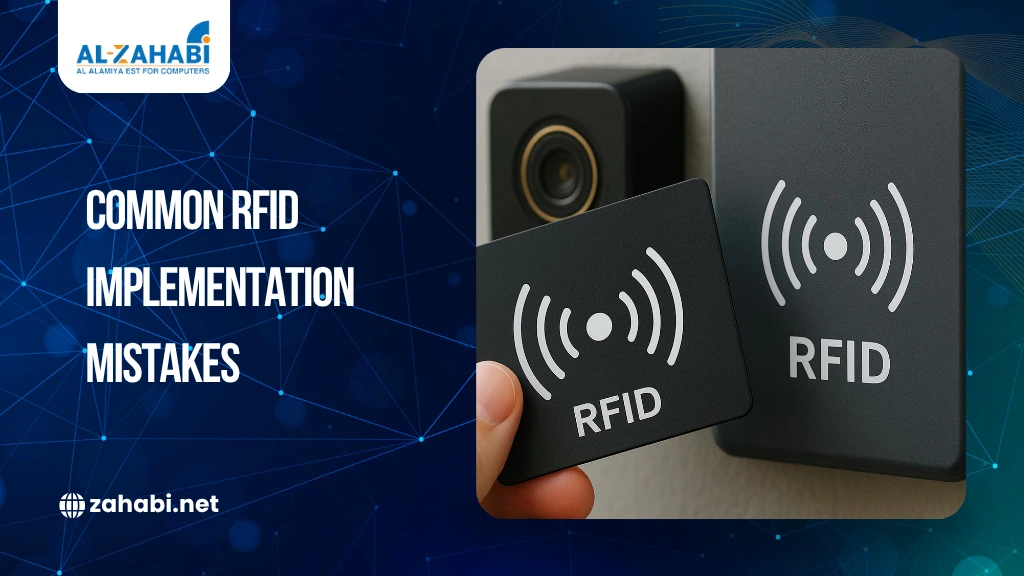 RFID tag and reader illustrating common RFID implementation challenges and best practices for inventory and asset tracking systems.