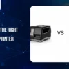 Thermal barcode printer compared with an inkjet printer for barcode and label printing applications.