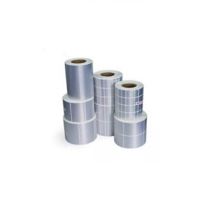 Buraq 58mm X 38mm Silver PVC Label in Kuwait