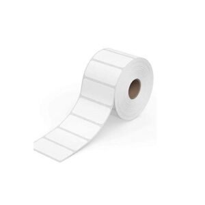 Buraq 75mm X 50mm White Glossy PVC Label in Kuwait